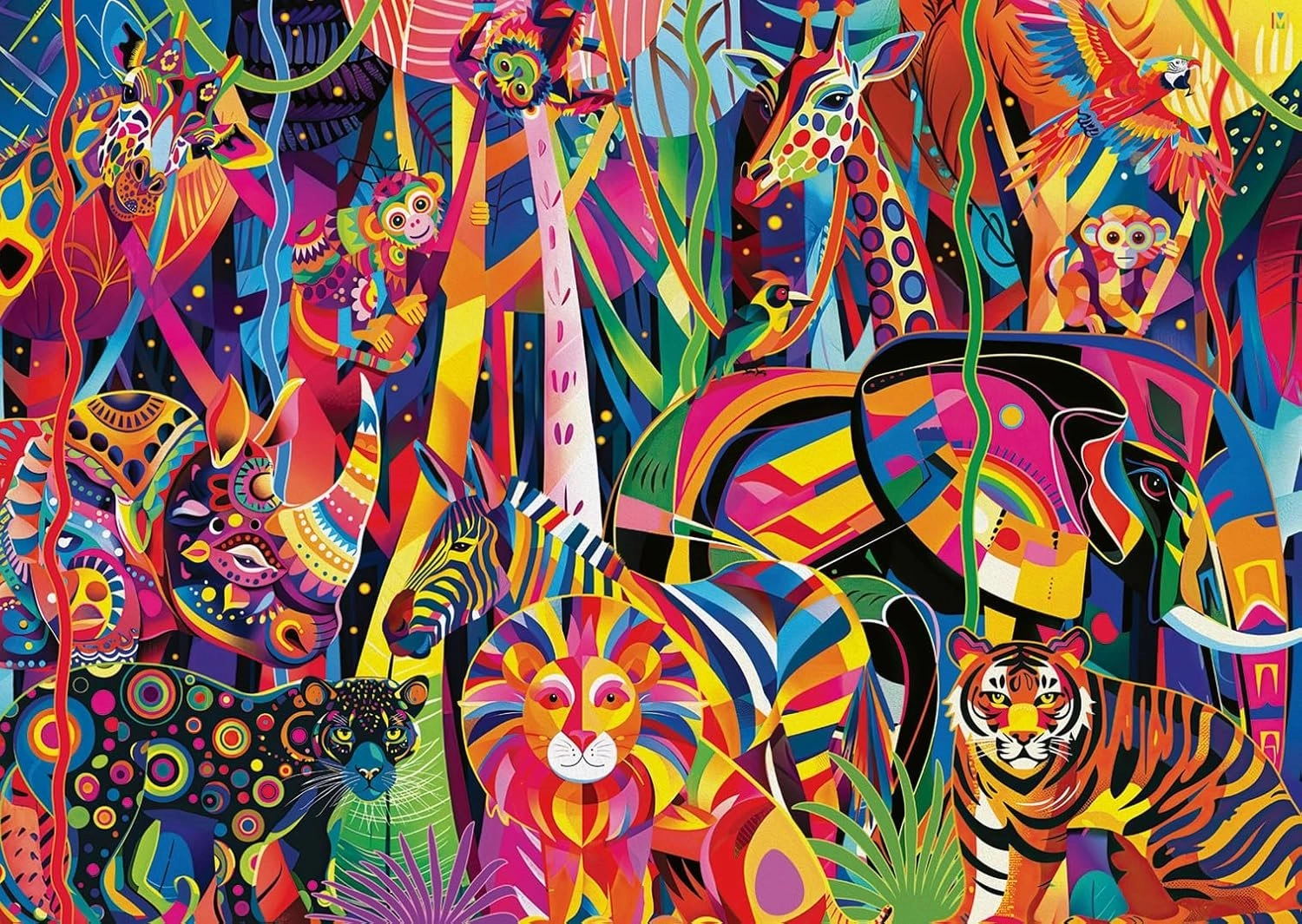 Ravensburger puzzle Barevná džungle XXL 500 dílků