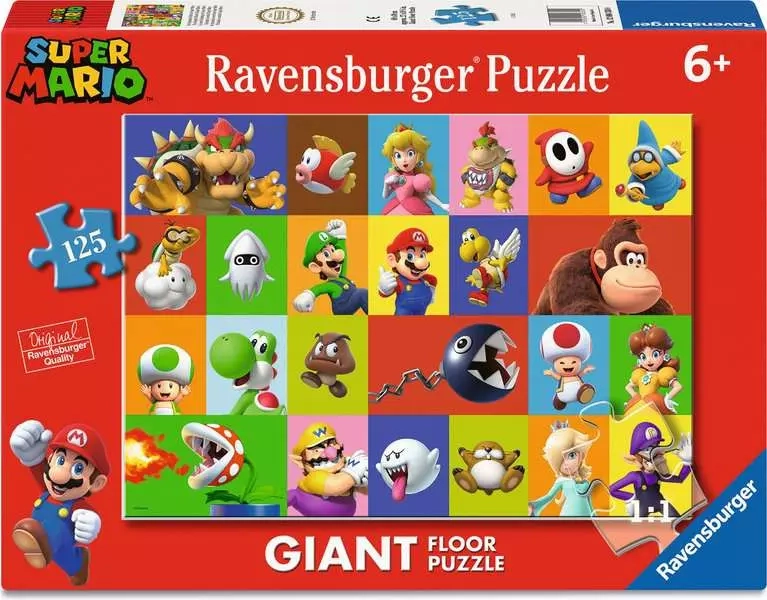 Ravensburger obrovské podlahové puzzle Super Mario (125 dílků)