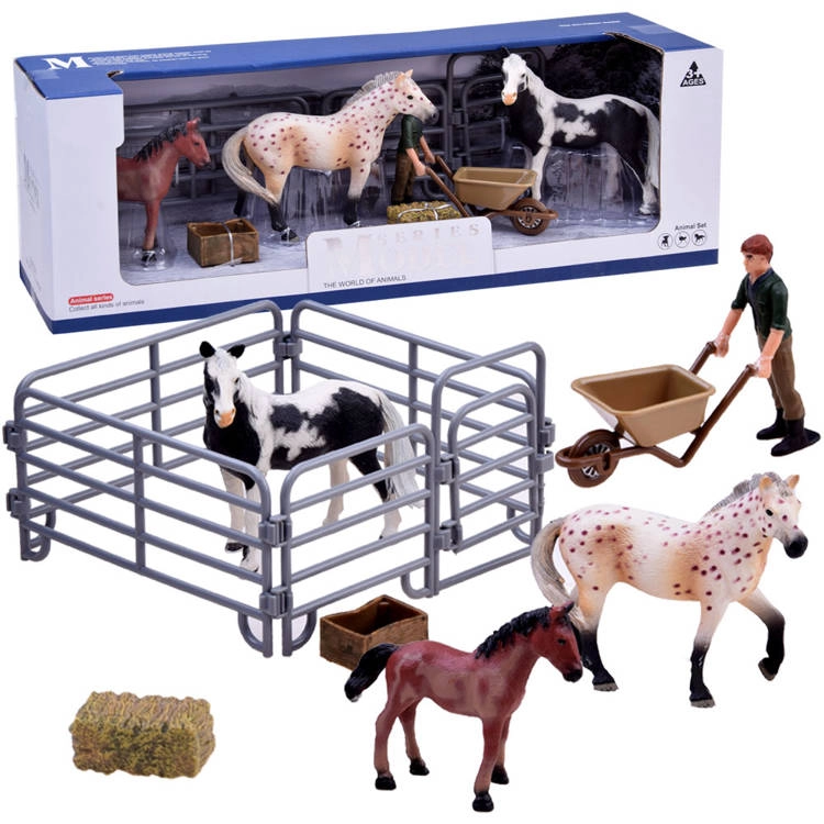 JOKOMISIADA Set koníků z farmy Animals figurek