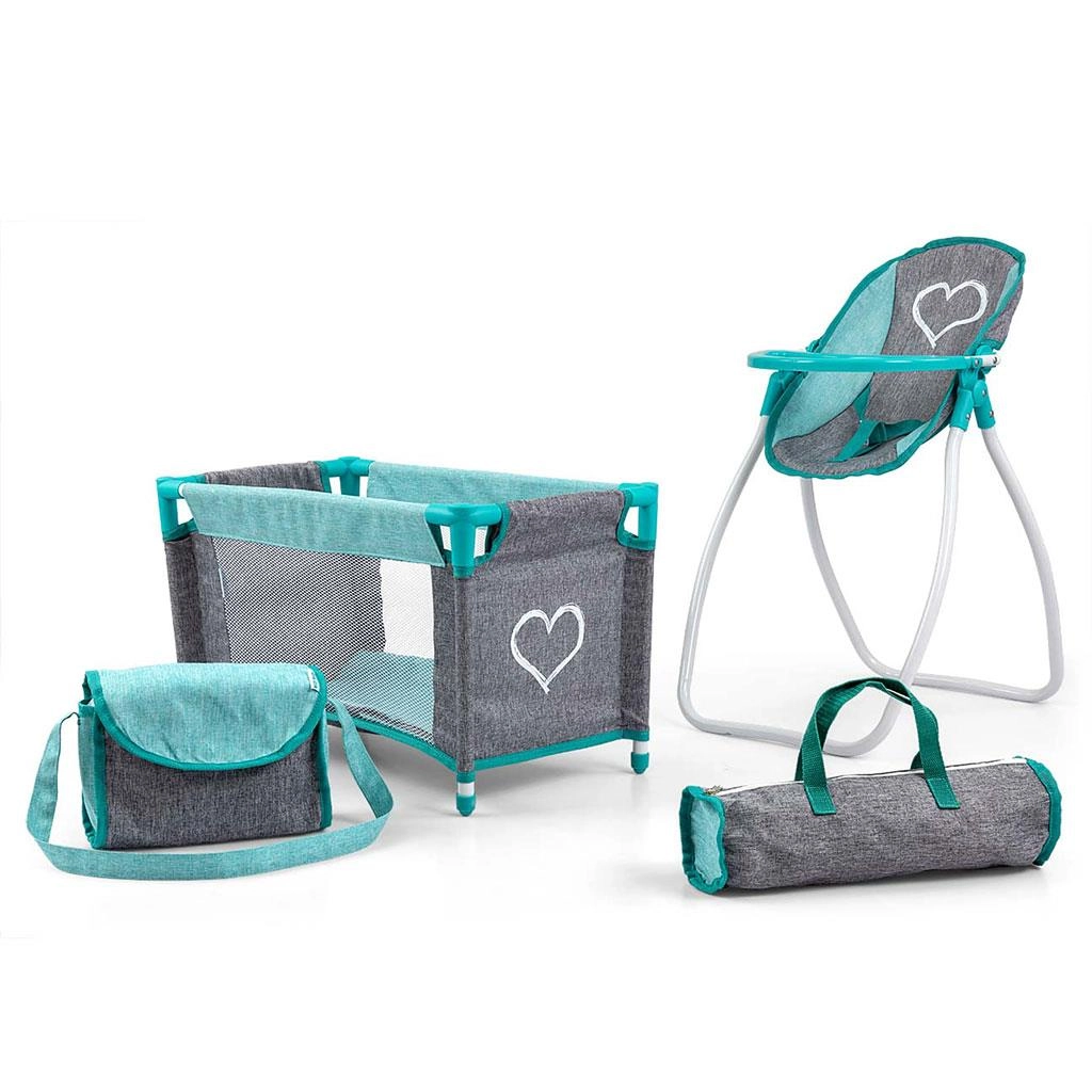 Dětská sada pro panenky Elsa Prestige od Milly Mally – mátová