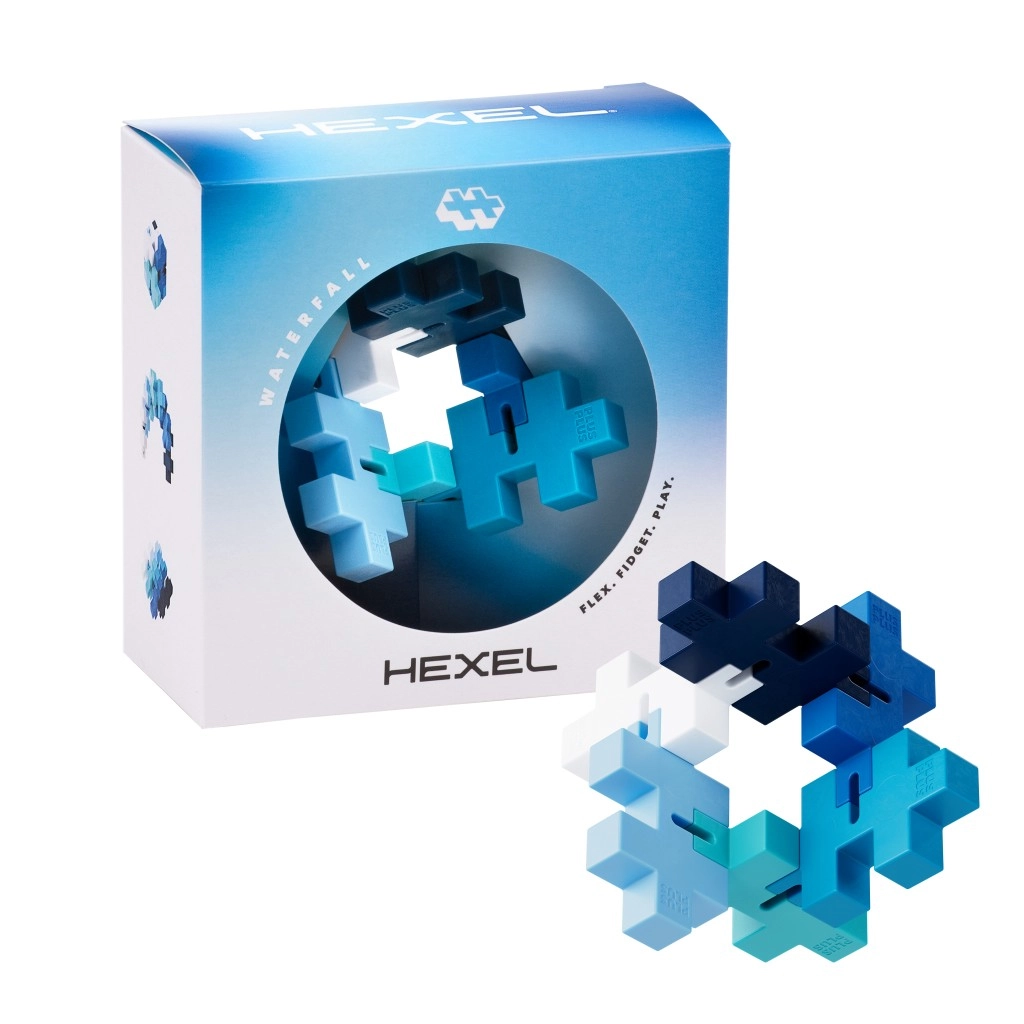 Levně Plus-Plus Hexel Waterfall antistresový fidget z dílků BIG