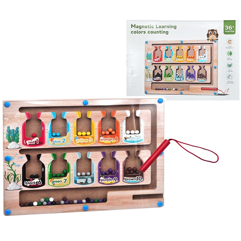 Naučné dřevěné počítadlo pro děti