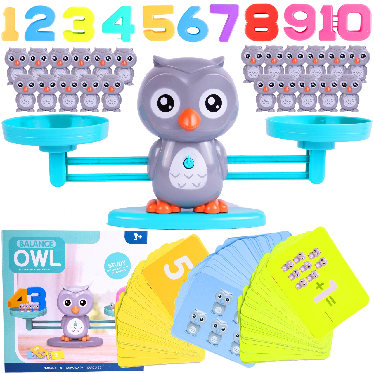 Rovnováha sova – výuková hra na počítání