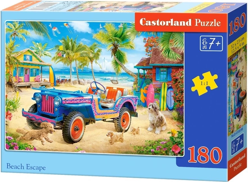 Castorland puzzle útěk na pláž 180 dílků