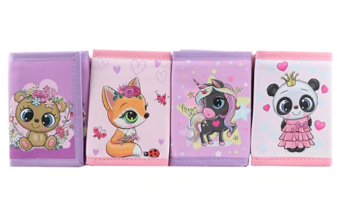 Peněženka se zvířátky na suchý zip