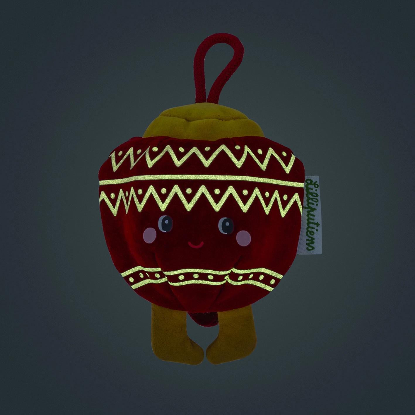 Lilliputiens - vánoční plyšová dekorace - růžová elfka Bibbi