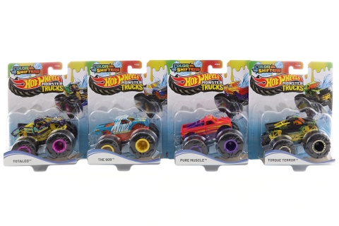 hot wheels monster trucks color shifters – měnící barvy