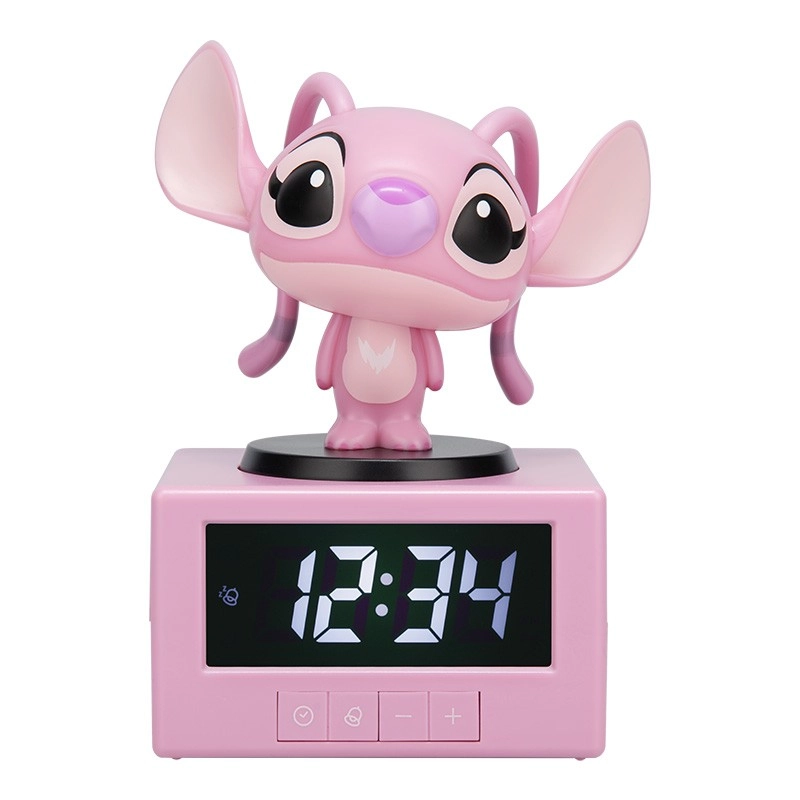 Stolní svítící budík Stitch Angel s nočním světlem