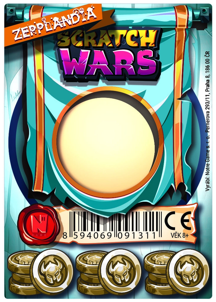 Levně Scratch Wars Zepplandia Karta zbraně