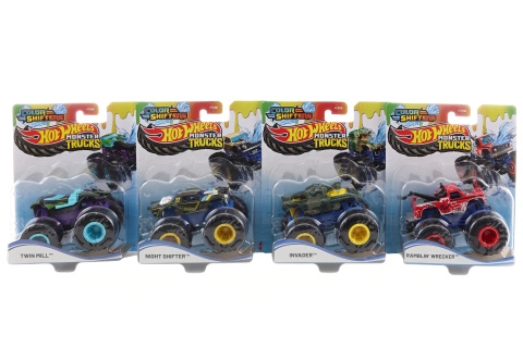 hot wheels monster trucks color shifters – měnící barvy