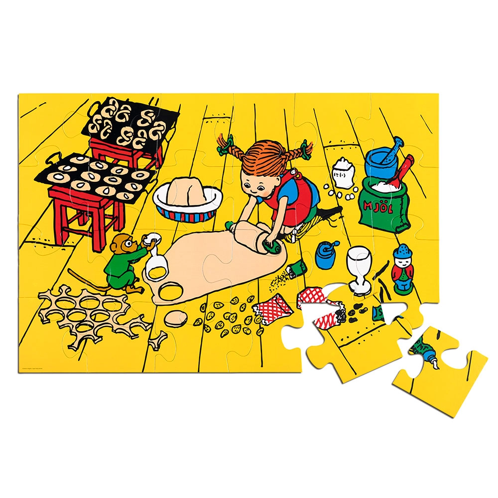Podlahové puzzle Pippi Dlouhá punčocha 24 dílků