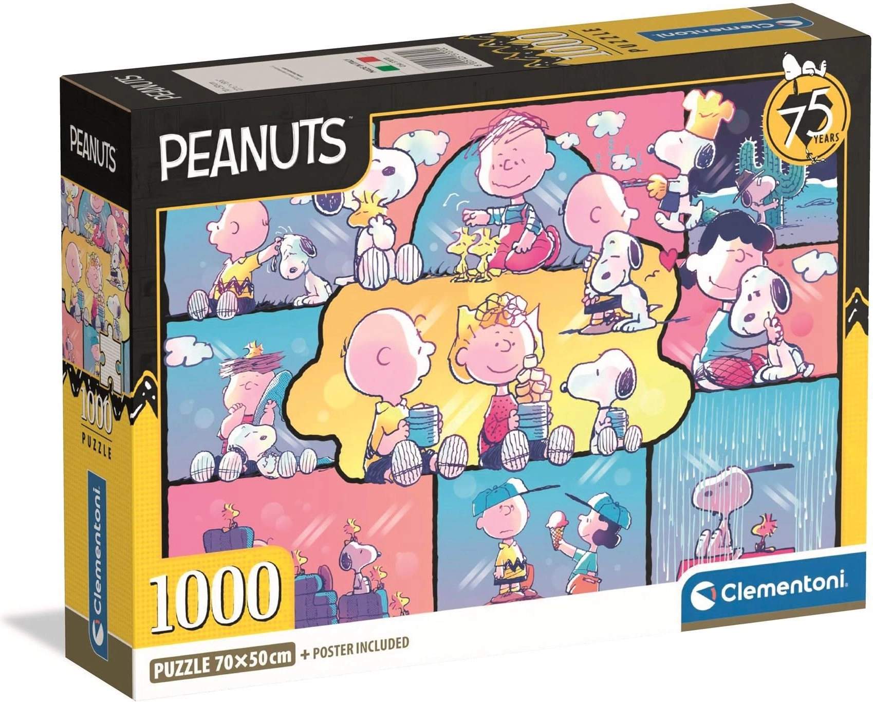 Puzzle CLEMENTONI Peanuts: Snoopy a přátelé 1000 dílků