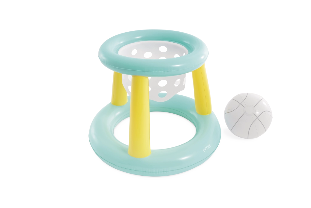 Nafukovací basketbalový koš do bazénu s míčem