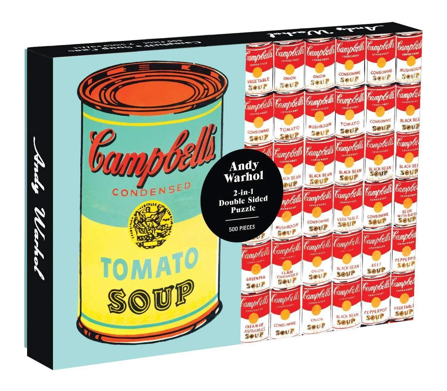 Levně GALISON Oboustranné Andy Warhol Campbell´s Soup Cans 500 dílků