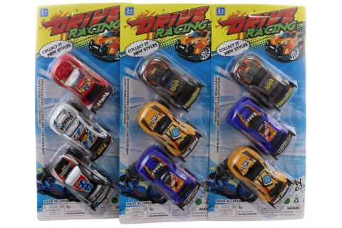 Sada plastových autíček pro děti