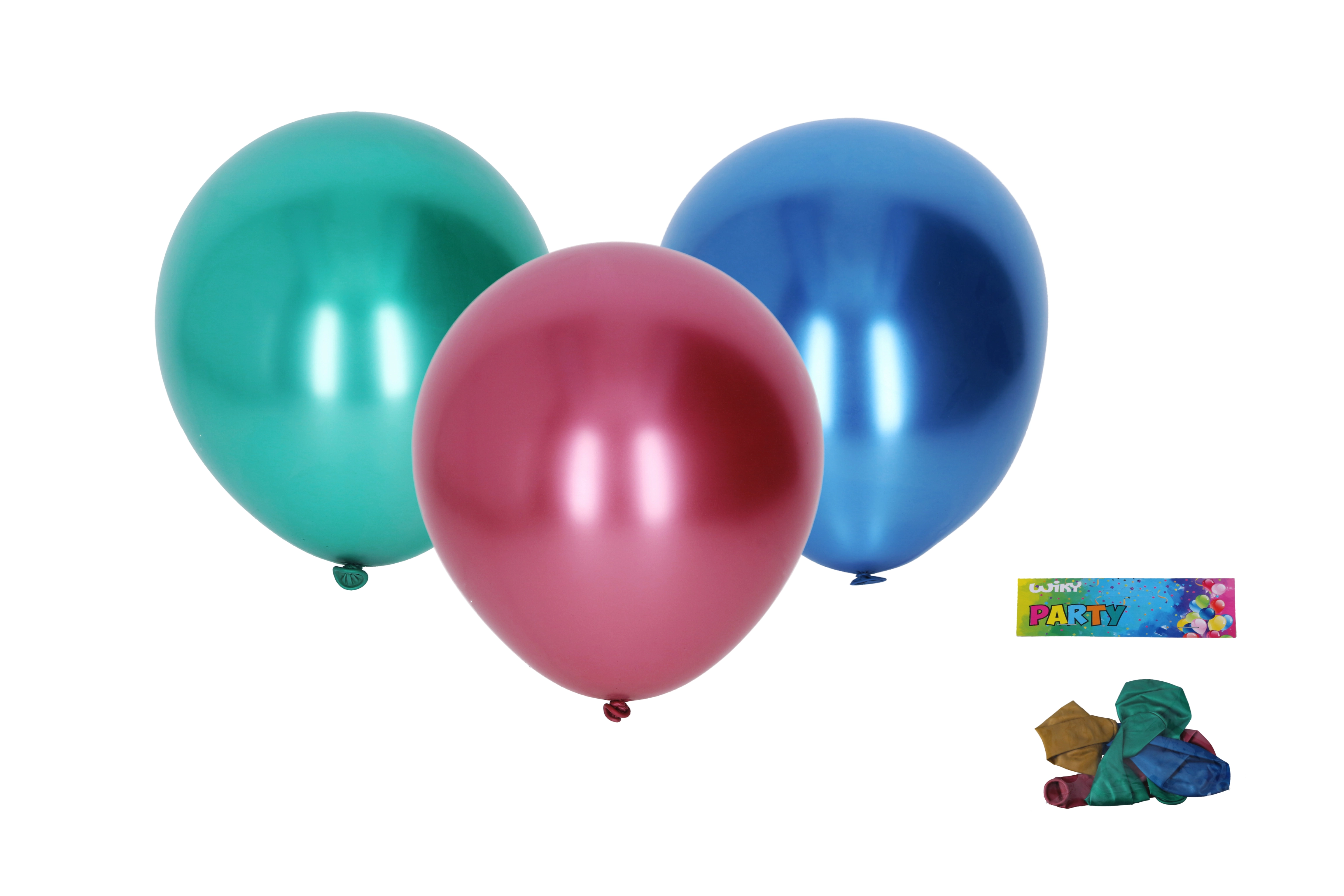 Levně wiky Balónek nafukovací chromový 25 cm sada 211718