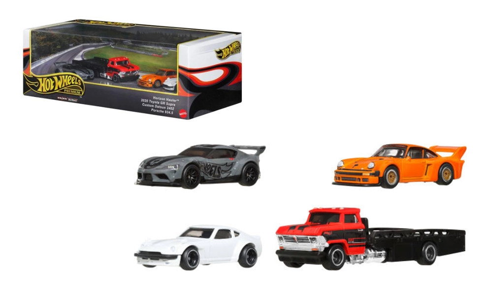 Hot Wheels Premium Collector – sada 4 autíček