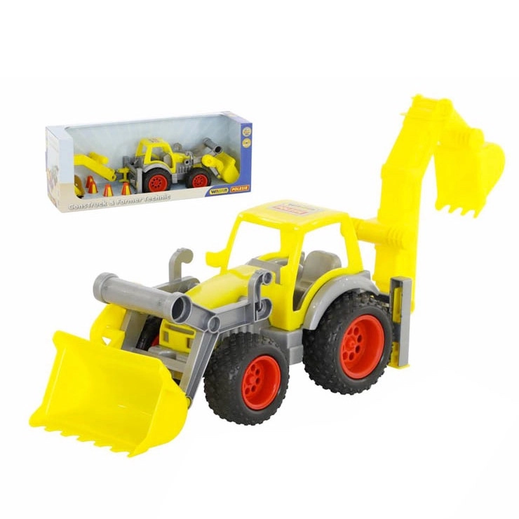 Wader traktor ConsTruck s lopatou a rypadlem