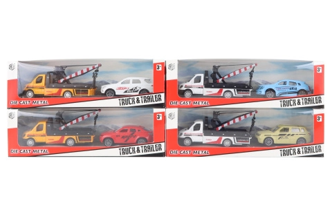 Kovová odtahovka s autem