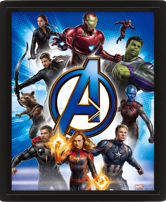 Levně 3D obraz Avengers v rámečku