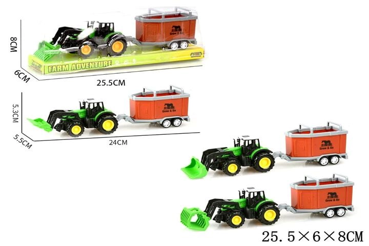 Traktor s přívěsem