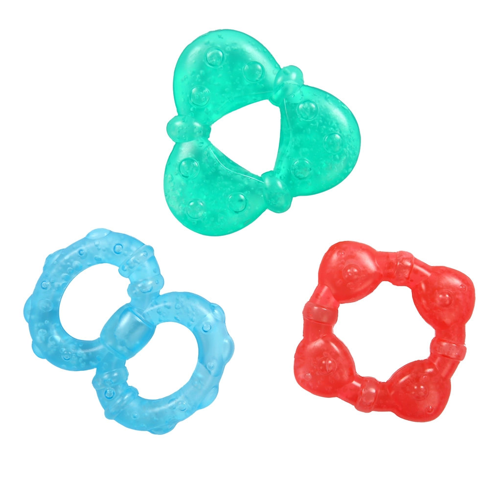 Levně Bright Starts kousátko plněné vodou tvary Stay Cool Teethers 3 ks