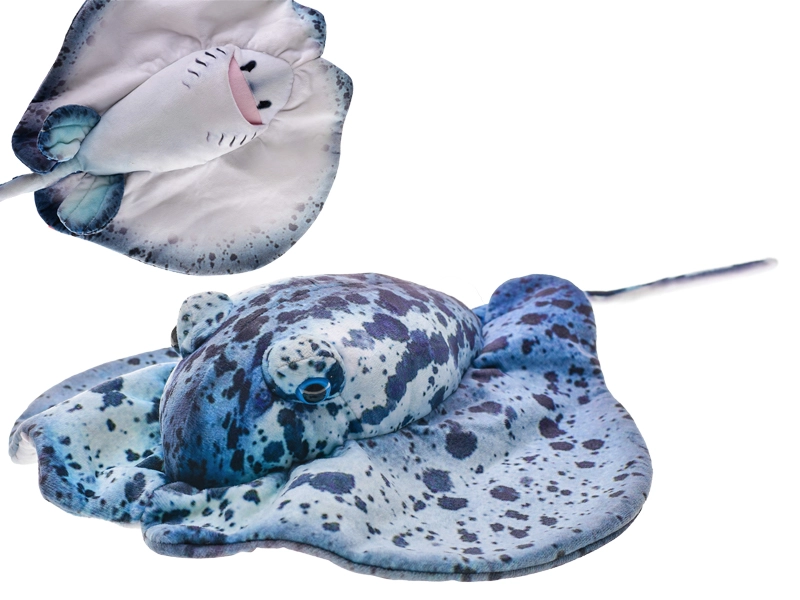 Plyšový rejnok 55 cm modrý