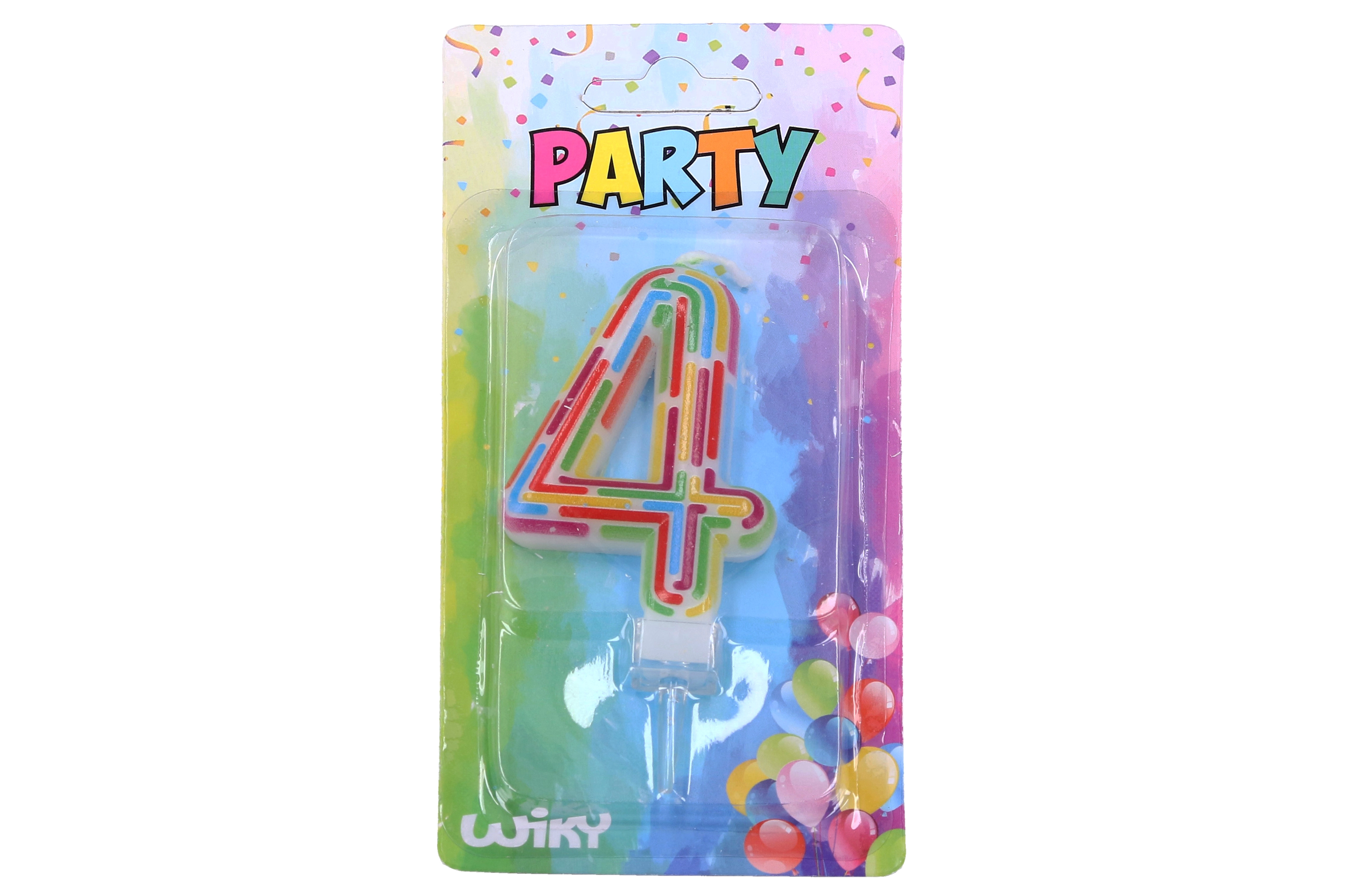 Levně Párty svíčka číslo 4 Čárky W017550 259421