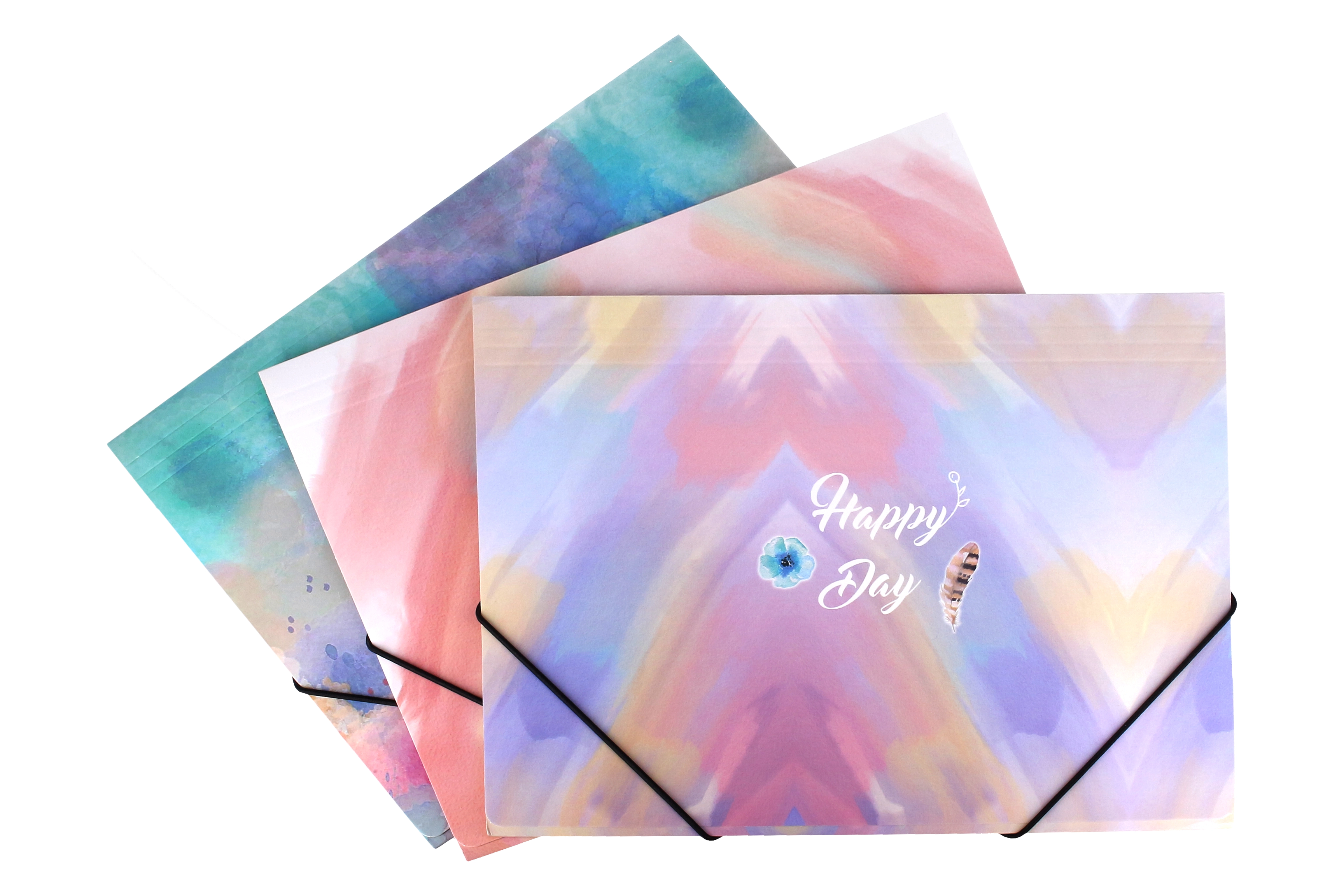 Složka s gumičkou 31,5 × 23,5 cm – barevná