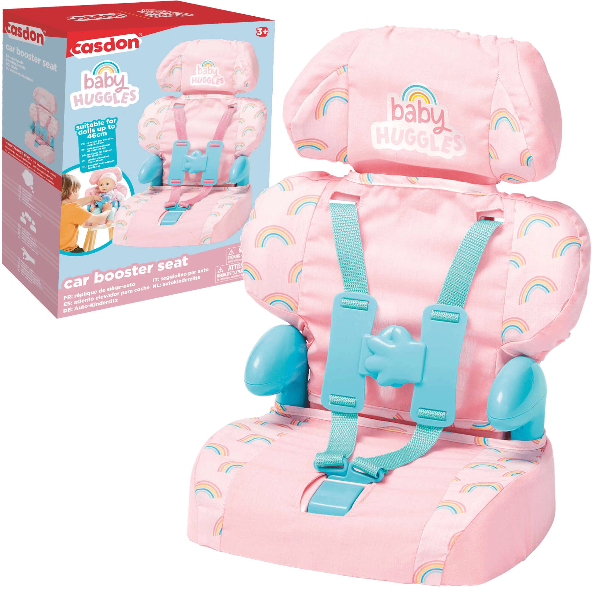 Autosedačka pro panenky s pásy BABY HUGGLES do 46 cm