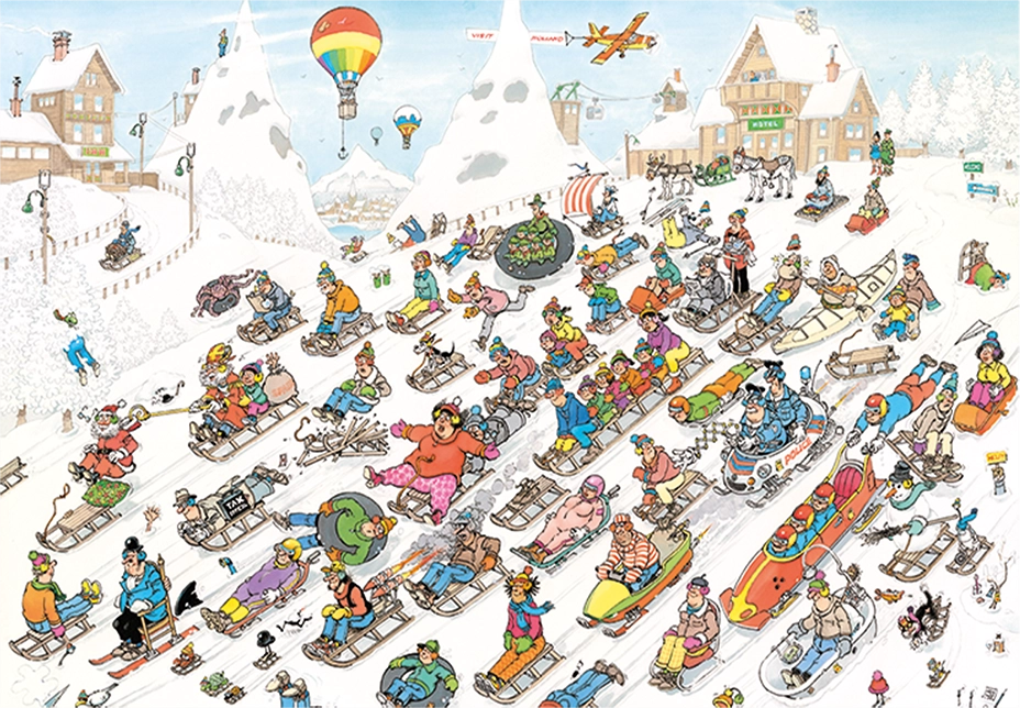 JUMBO Puzzle JvH Z kopce 2000 dílků