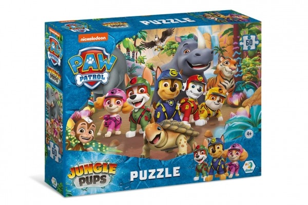 Puzzle Paw Patrol – džungle, 60 dílků