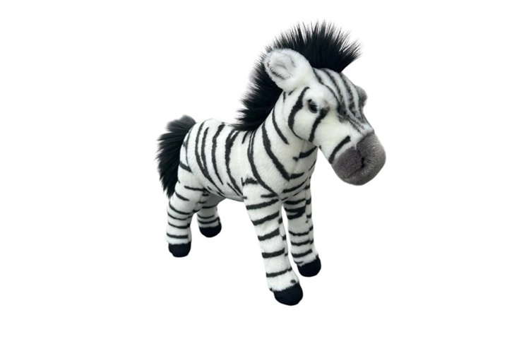 Plyšová zebra stojící 30 cm