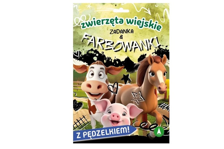 Zadanky a vodové omalovánky zvířátka z farmy