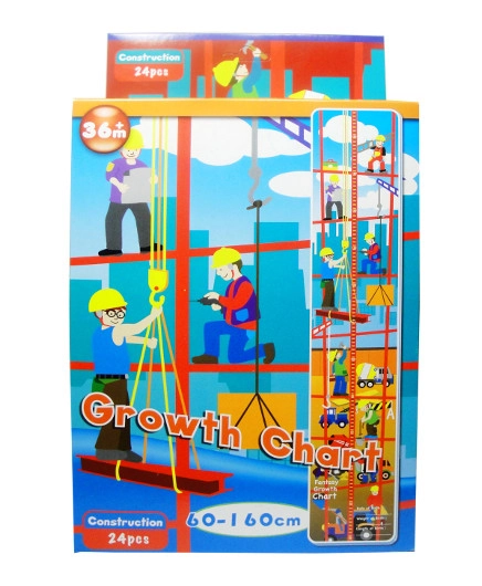 pěnové puzzle s měřítkem růstu – staveniště