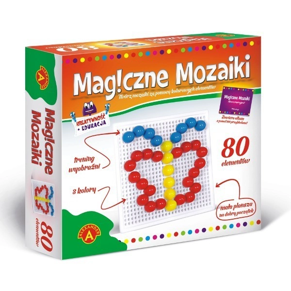 Levně Magické mozaiky – kreativní a vzdělávací sada 80 dílků