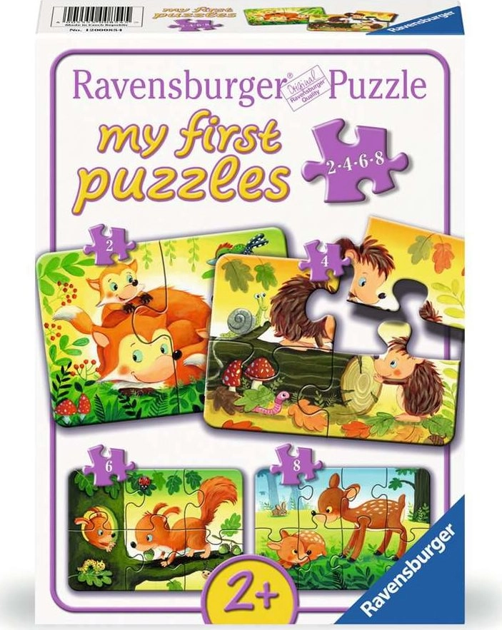 Moje první puzzle lesní zvířátka 4v1