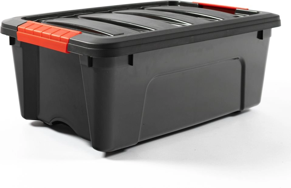 Plastový úložný box 12 l s víkem DOLONI, černý
