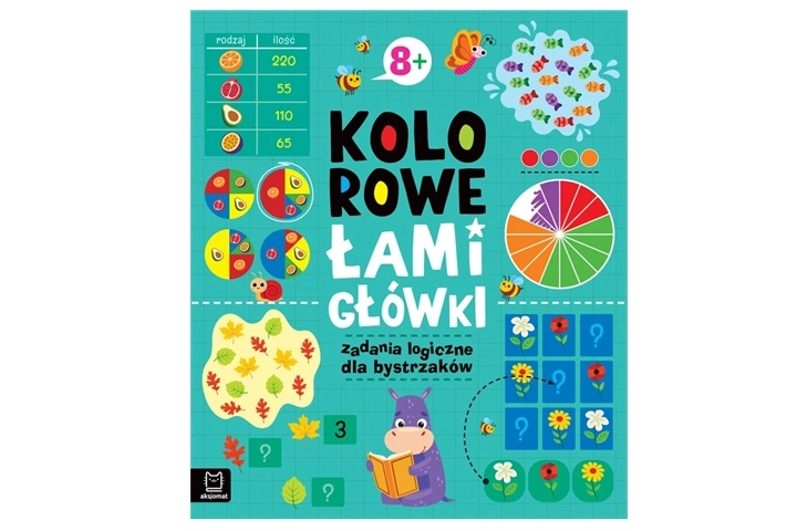 Barevné hlavolamy: logické úkoly pro bystré děti 8+