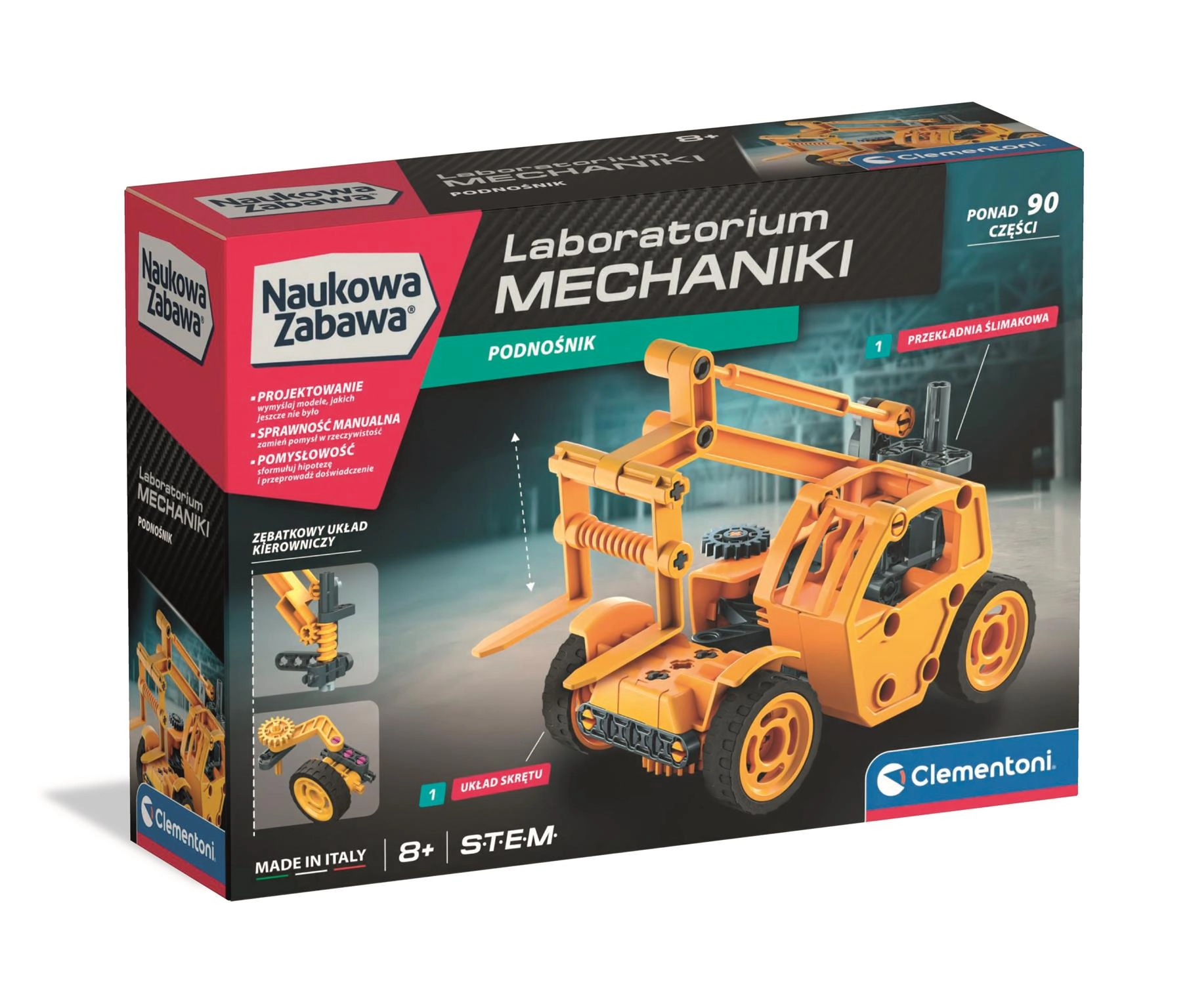 Teleskopický zvedák – Laboratorium mechaniky CLEMENTONI