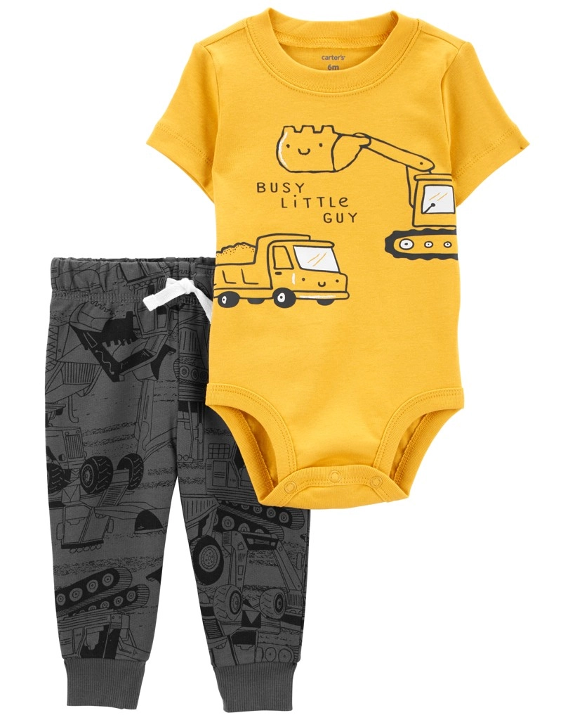 Levně Carter's Set 2dílný body kr. rukáv tepláky Blue Dog chlapec