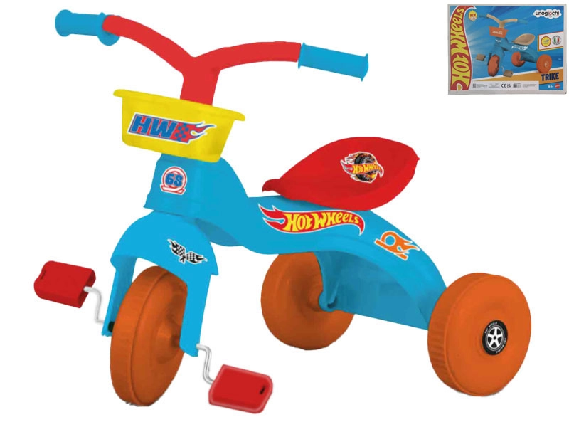Tříkolka Hot Wheels modrá pro děti od 18 měsíců
