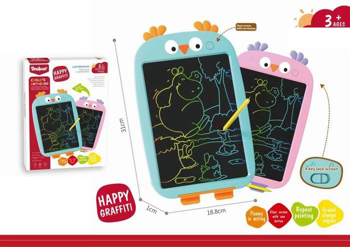 LCD tabulka na psaní Sovička růžová