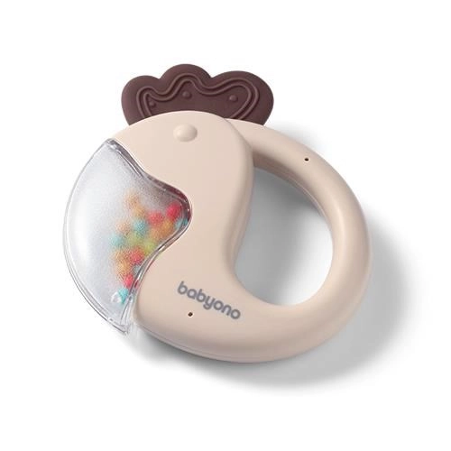 BabyOno Rattle 3m+ chrastítko Parrot 1 ks