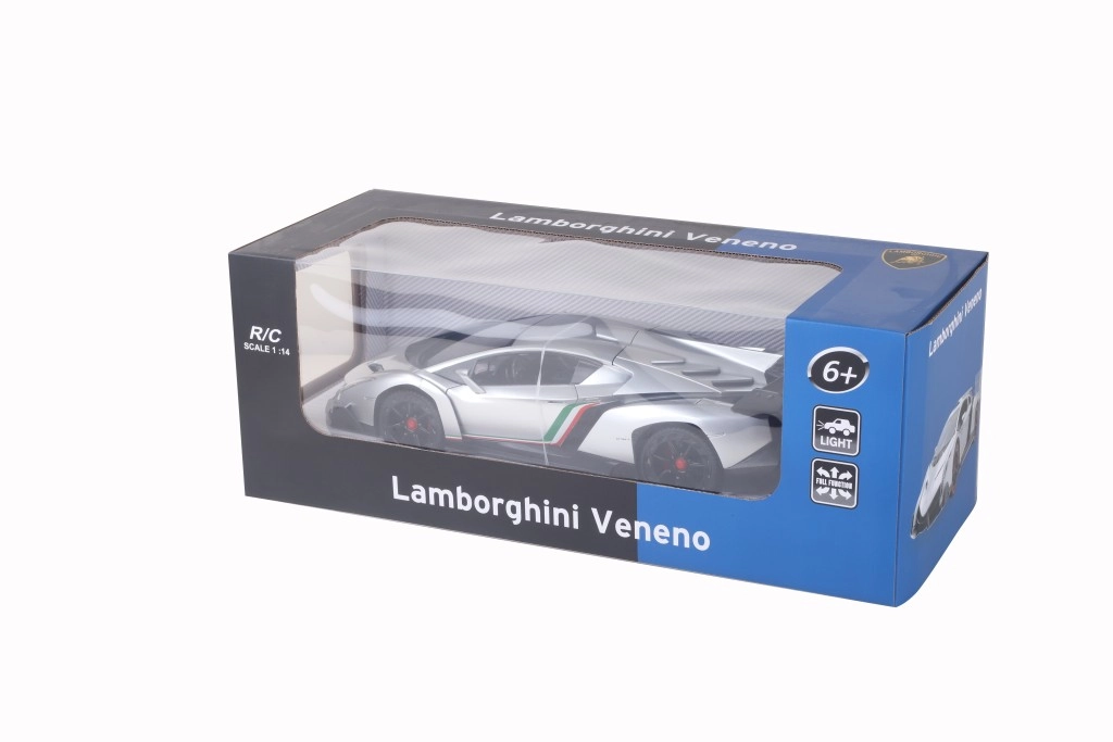 RC auto Lamborghini Veneno 1:14 stříbrné nebo zelené