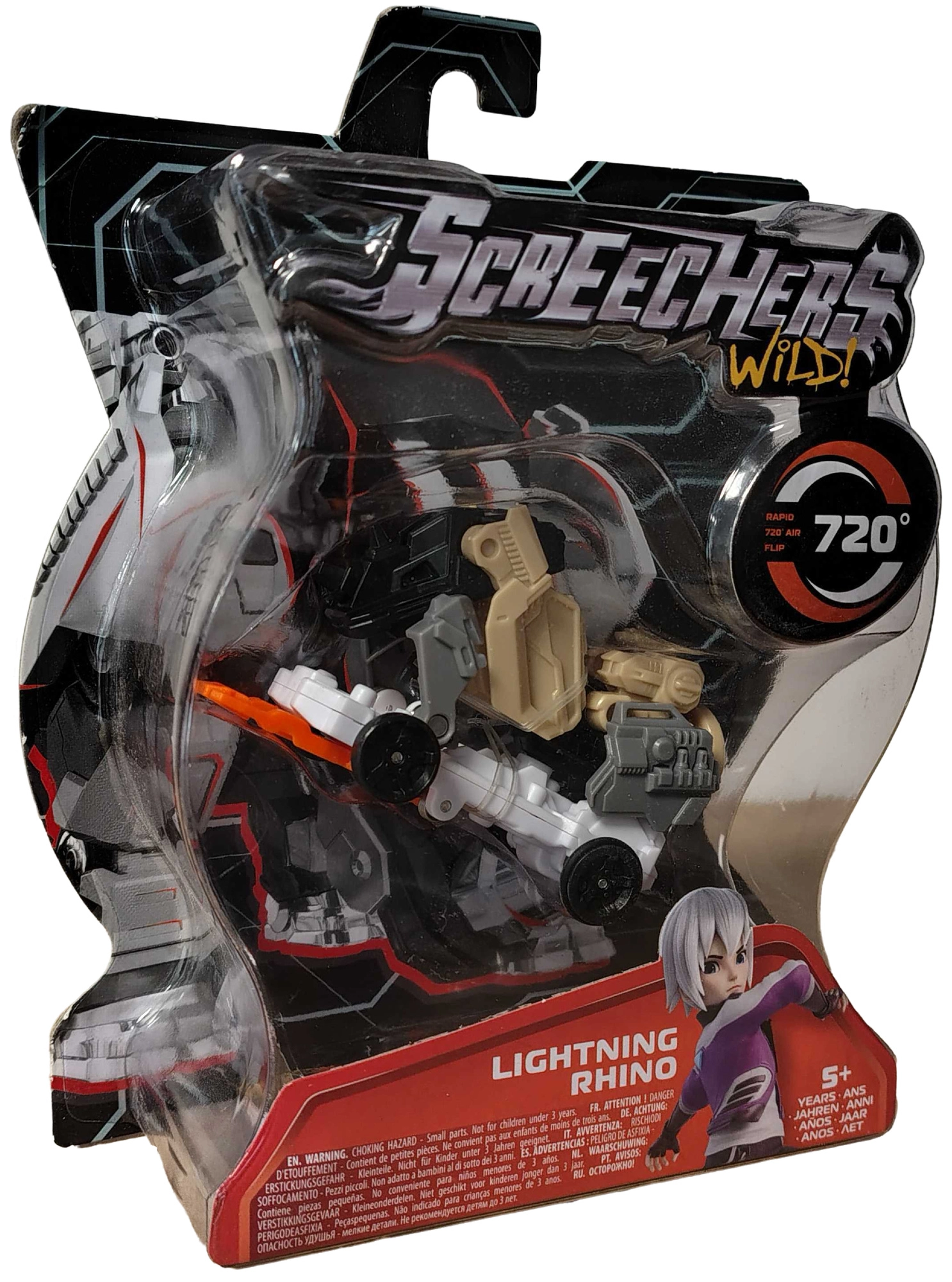 Screechers Wild transformující vozidlo Lightning Rhino nosorožec