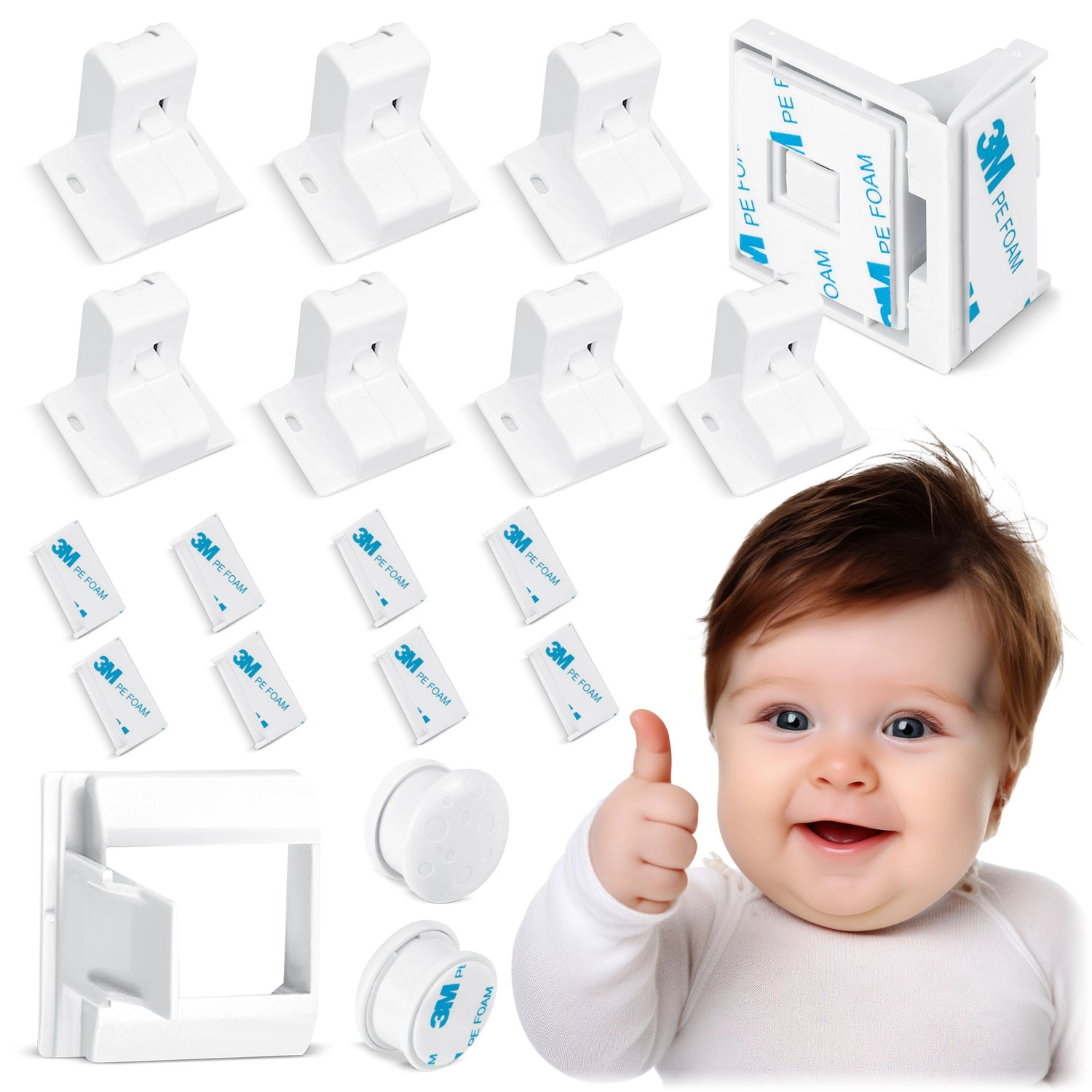 Ricokids Magnetický chránič skříněk 798010 8 ks