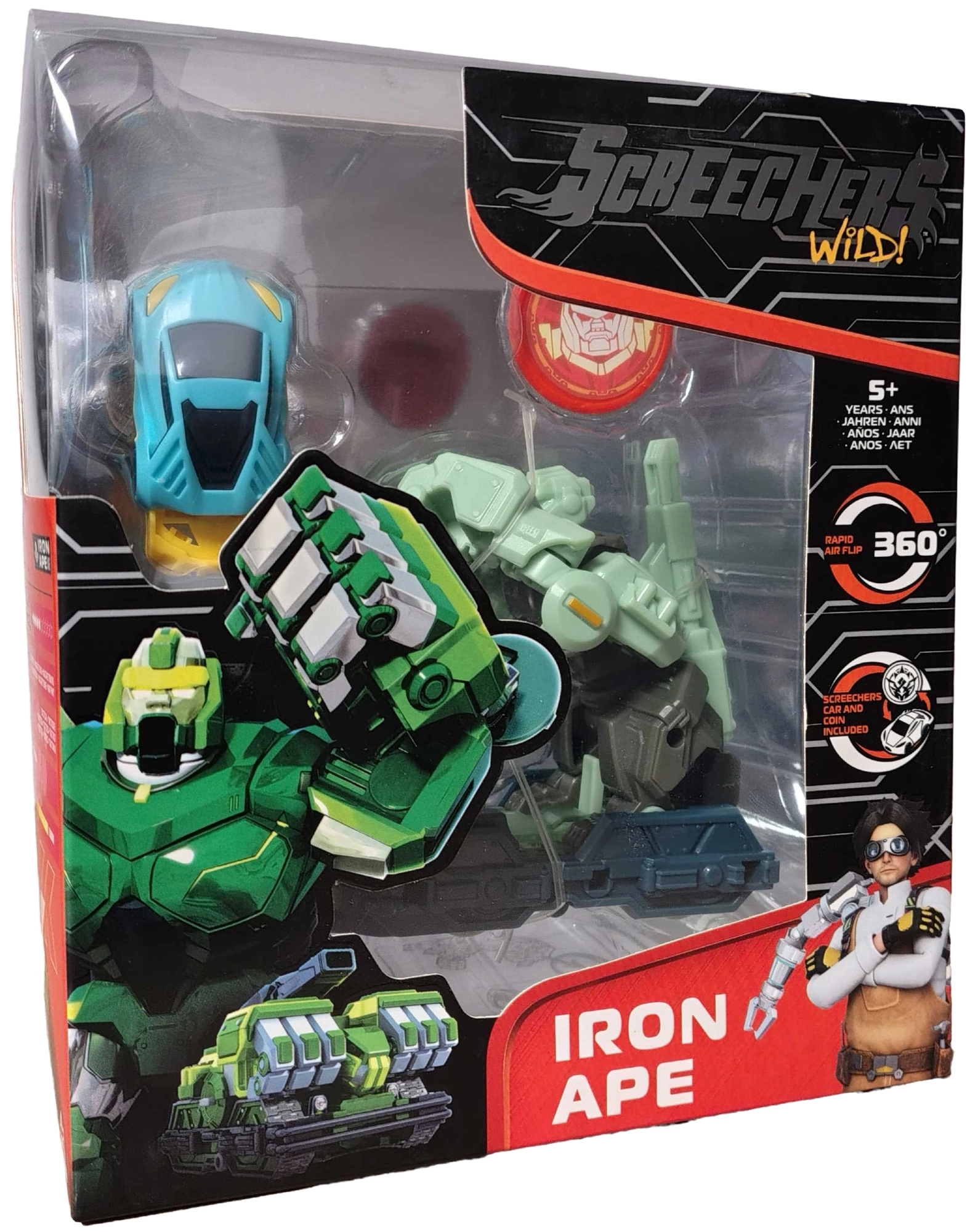 Screechers Wild! transformující vozidlo IRON APE s energetickou mincí