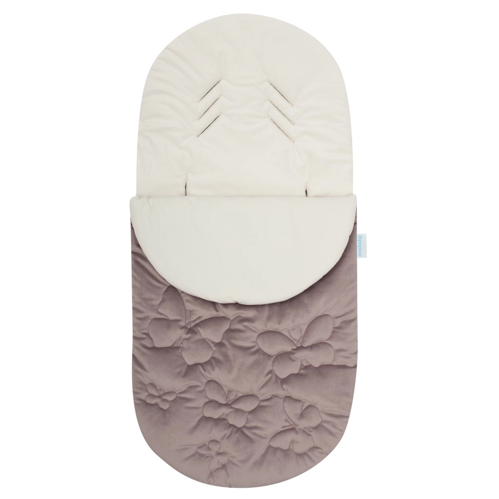 Dětský zimní fusak do kočárku a autosedačky NEW BABY Butterfly, fialový