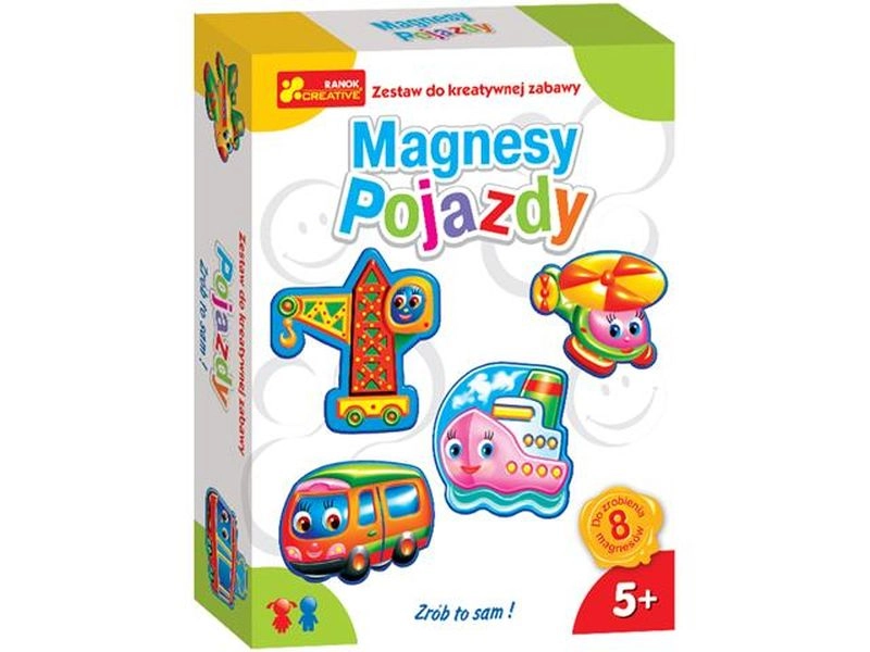 Magnetky z odlitků ze sádry – vozidla